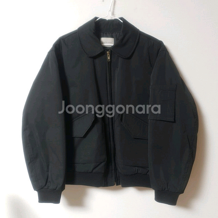 항공 점퍼 패딩 자켓 둥근 카라 집업 빈티지 / 크림치즈마켓 베이델리 바온 아케 어리틀빗 블랙업 러브앤드팝 빈블--0