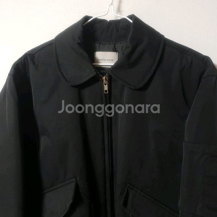 항공 점퍼 패딩 자켓 둥근 카라 집업 빈티지 / 크림치즈마켓 베이델리 바온 아케 어리틀빗 블랙업 러브앤드팝 빈블--1