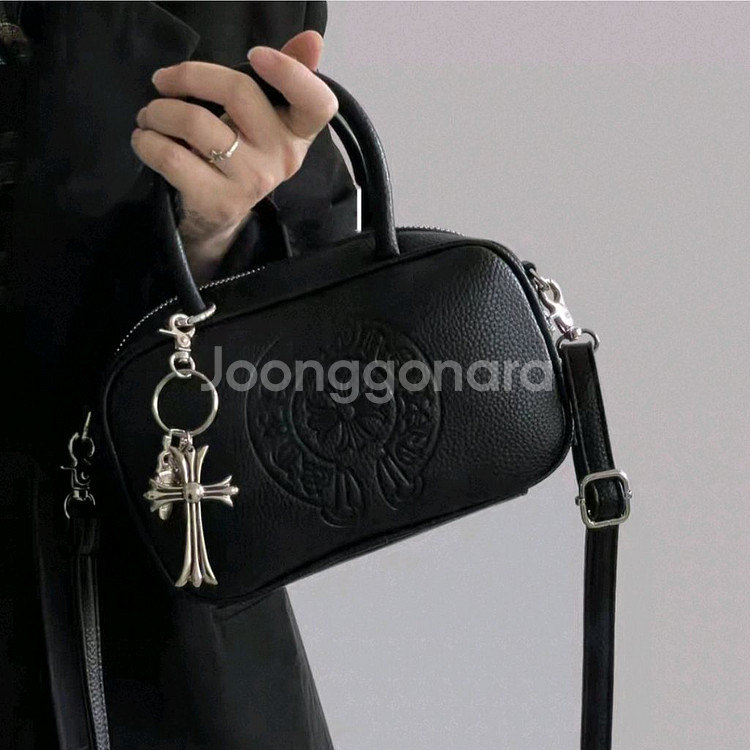 크롬 가방 고급PU 토드백 미니 크로스백--1