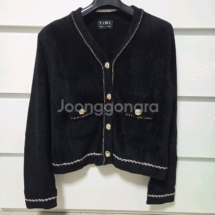 타임 부클레 글리터 라인 가디건 랑방 마인 더캐시미어--1