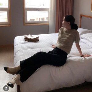 (택O새상품) 공드린 스완니트 G swan knit 민트 그레이