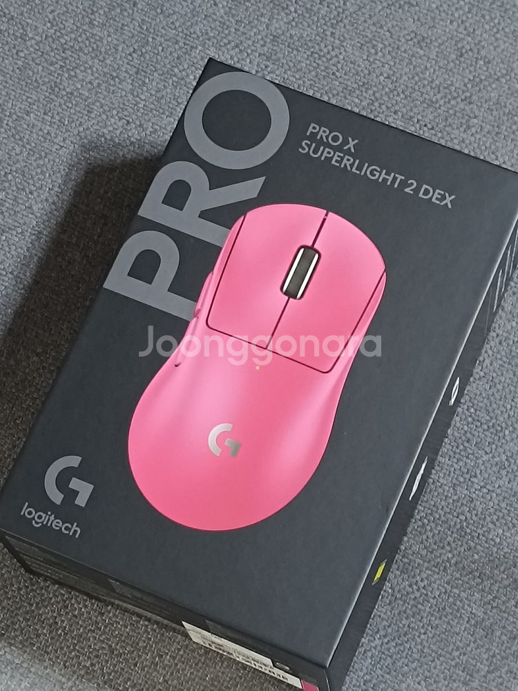 로지텍 G PRO X SUPERLIGHT 2 DEX 무선 게이밍 마우스 미개봉 부산--0