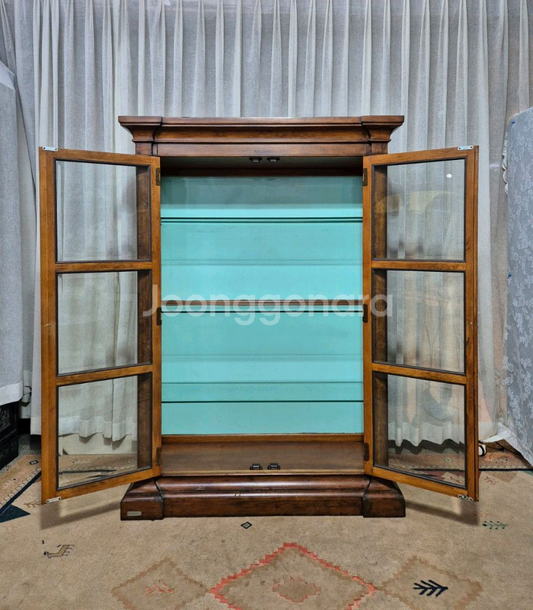 엔틱 숙위홈 원목 장식장--3