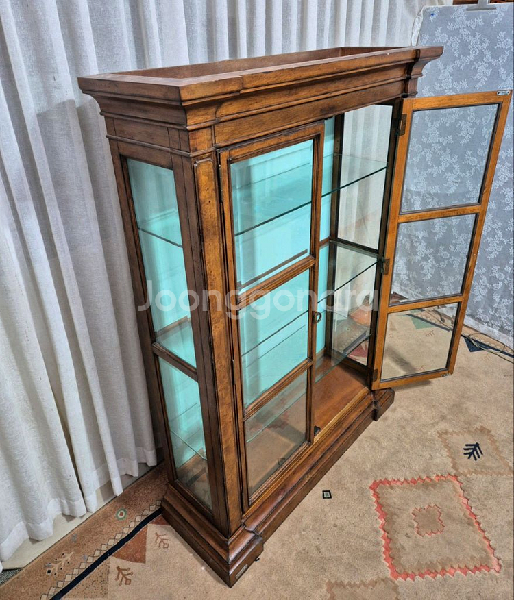 엔틱 숙위홈 원목 장식장--5