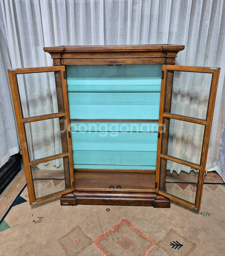 엔틱 숙위홈 원목 장식장--4