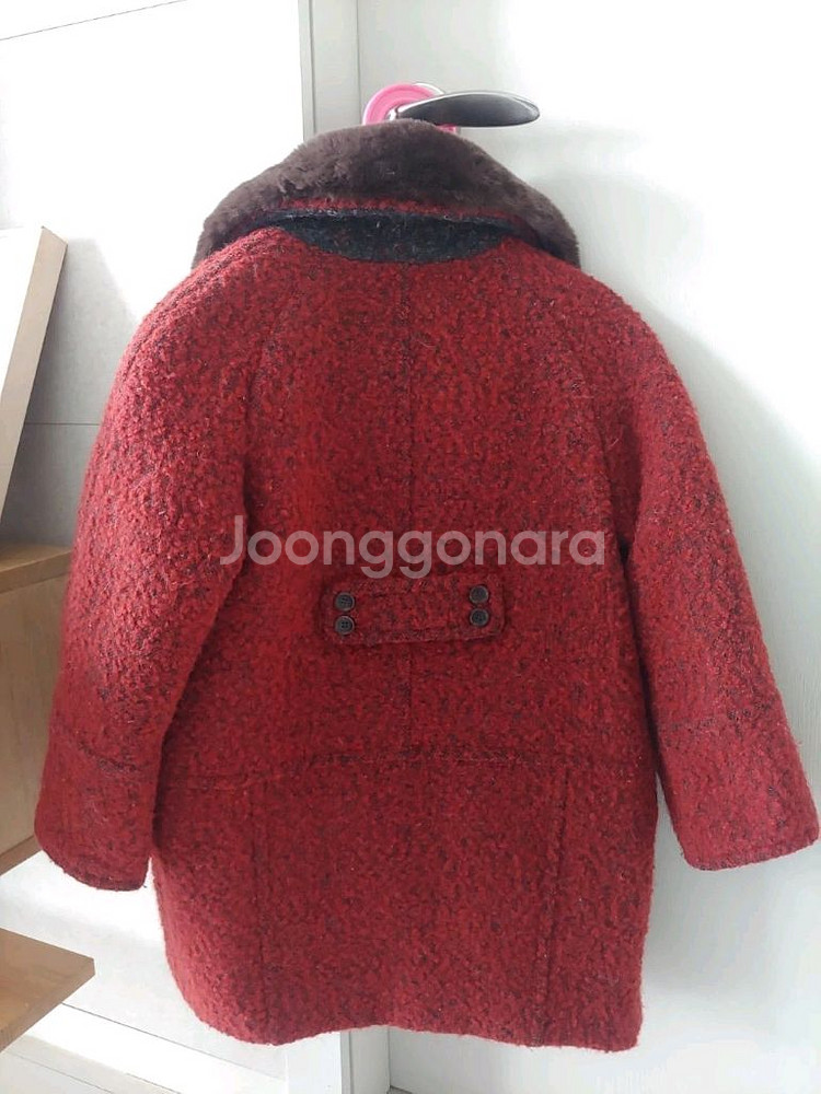 빈폴 토끼털 카라 코트 120사이즈(택포8천원)--1