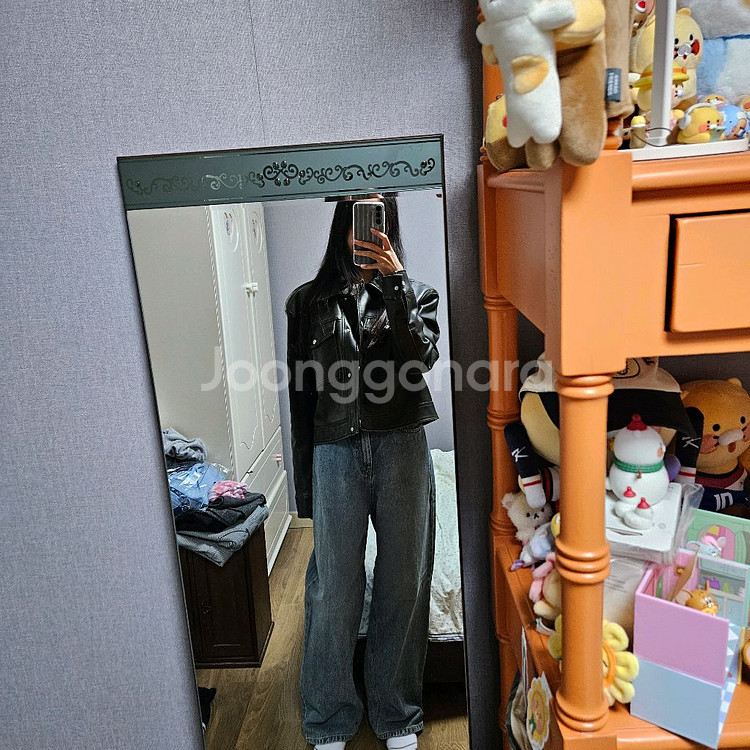 착용컷O 빈티지 데님 와이드 팬츠 바지 청바지--2