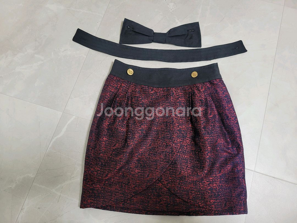 쿠아 스커트(예쁜 치마, 미니스커트) 55사이즈--3