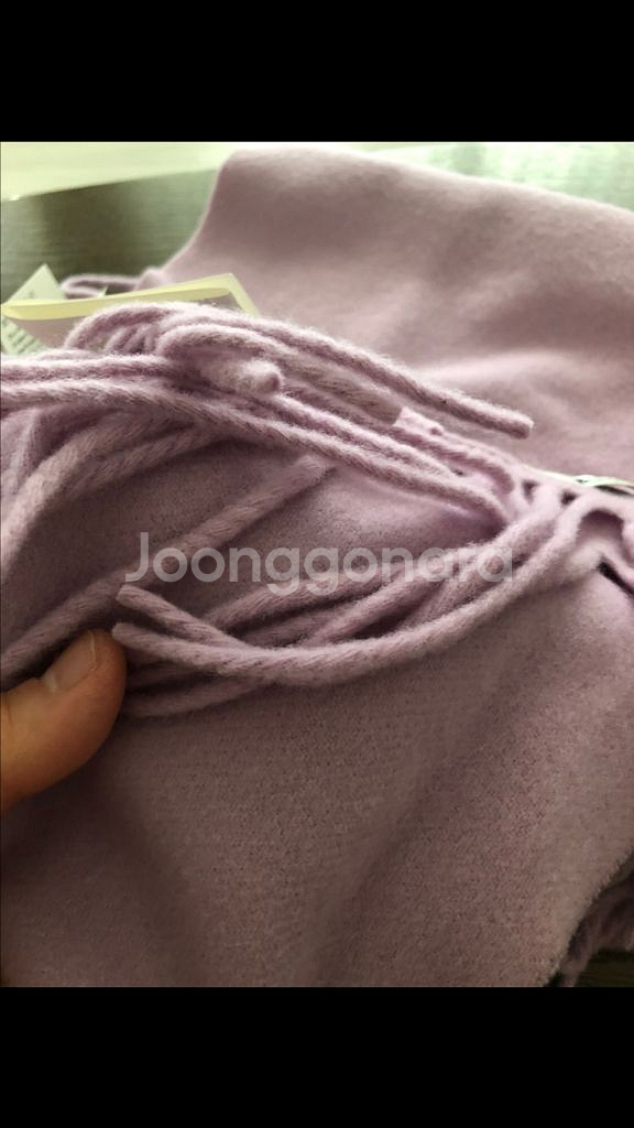 아크네 스튜디오 라일락 머플러(새제품)--4