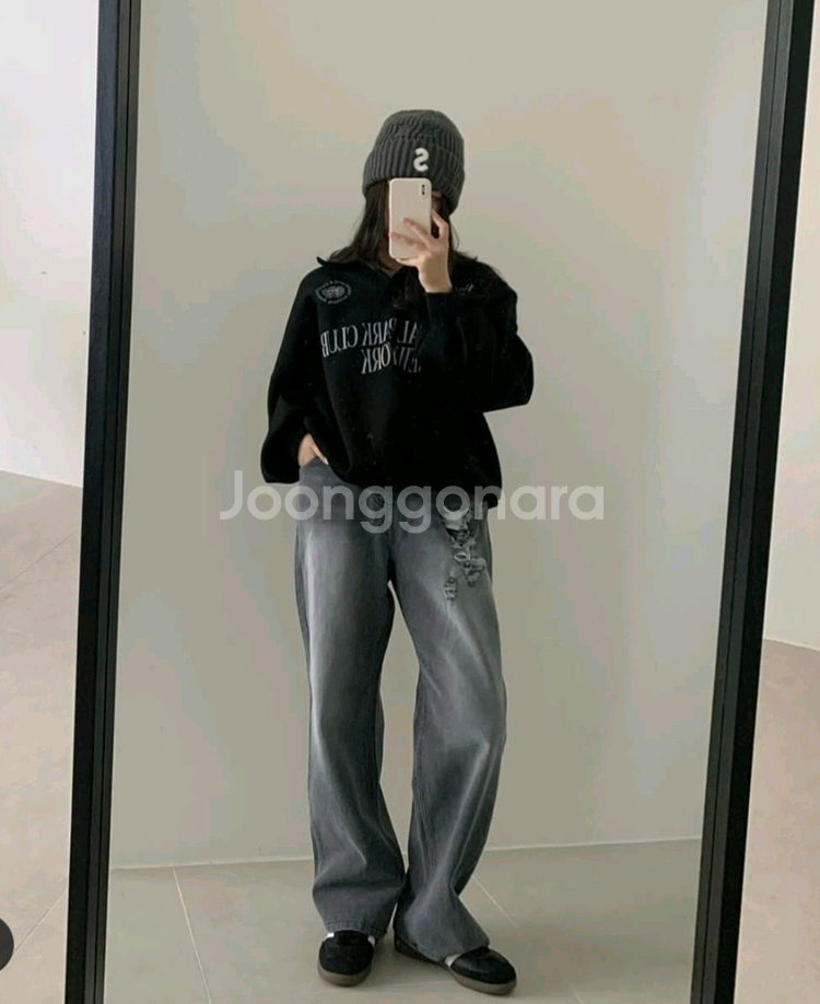 (새상품) 구제 와이드팬츠--3