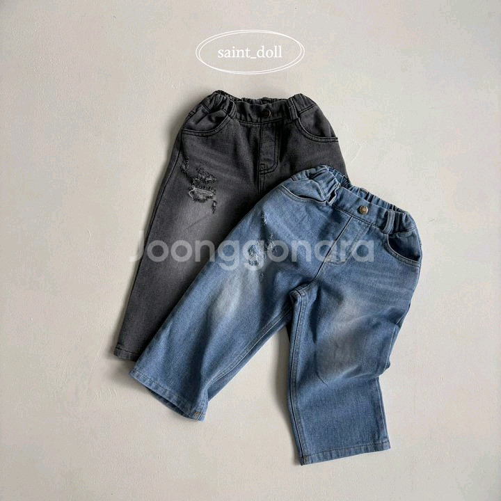 (새상품) 구제 와이드팬츠--9