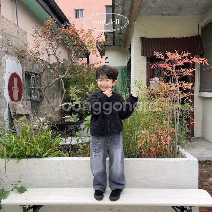 (새상품) 구제 와이드팬츠--6