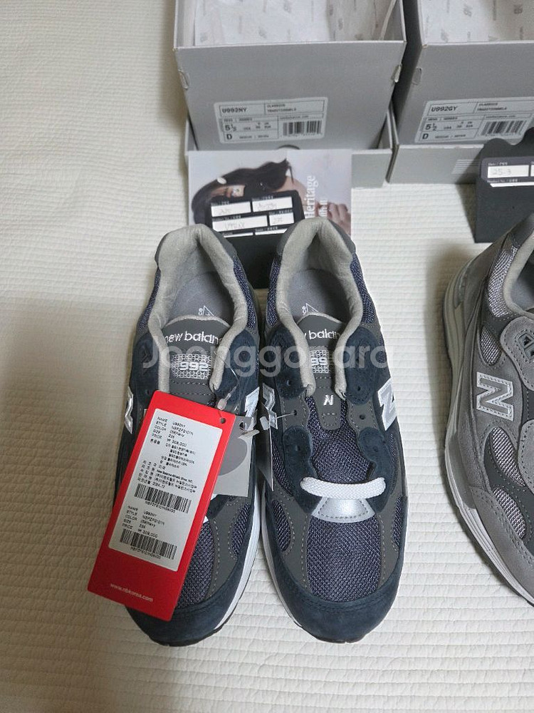 새상품 일괄 뉴발란스 992 235 네이비/회색/블랙그레이--1