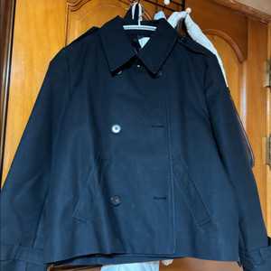 로니엘 트렌치자켓 검정 끈도있음