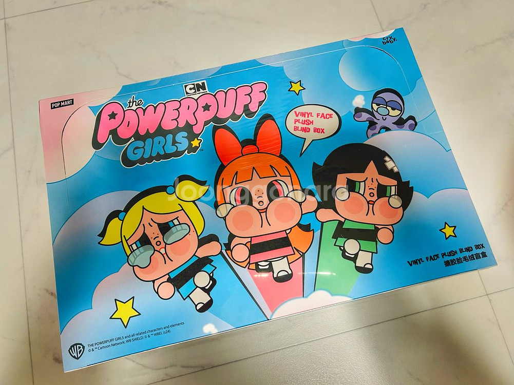 [미개봉 정품]팝마트 크라이베이비 파워퍼프걸 인형 키링 풀박스--0