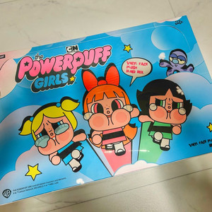 [미개봉 정품]팝마트 크라이베이비 파워퍼프걸 인형 키링 풀박스