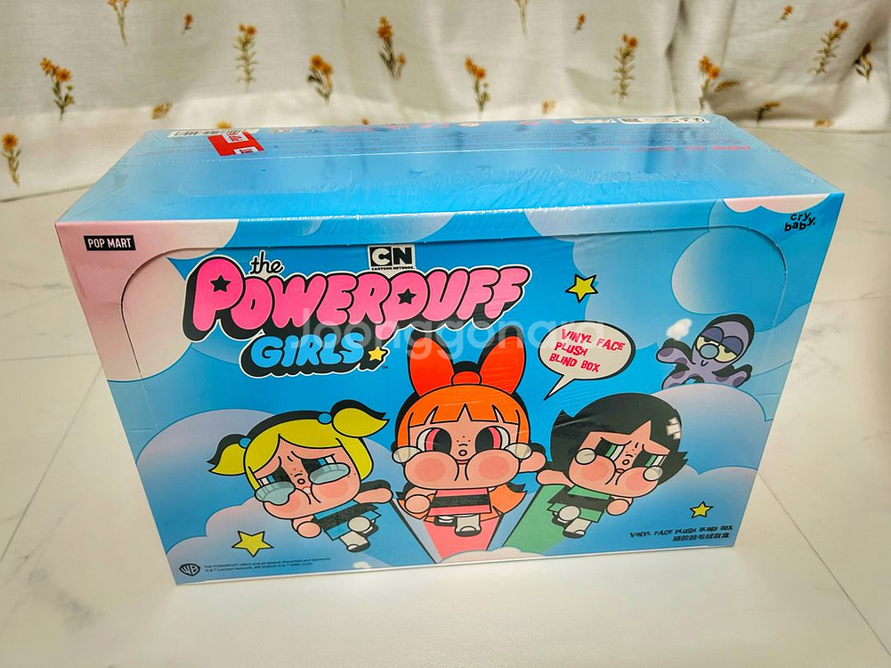 [미개봉 정품]팝마트 크라이베이비 파워퍼프걸 인형 키링 풀박스--1