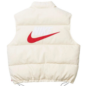 슈프림 나이키 데님 패딩 조끼 L