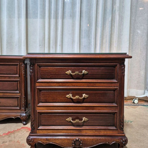 1970년대 빈티지 원목 3단 협탁