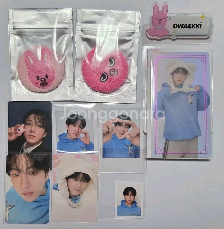 스키즈 창빈 세트 돼끼 스키주 뱃지 트레카 다마고치 포카 폴라로이드 증사 스트레이키즈--0