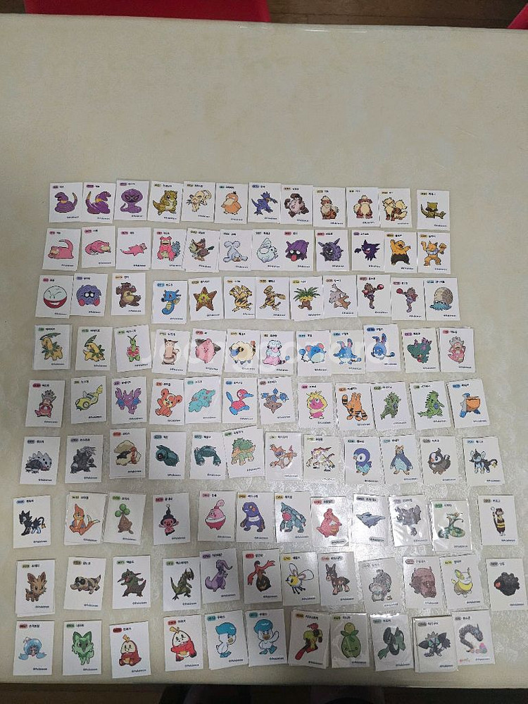 포켓몬 띠부씰 판매합니다.--0