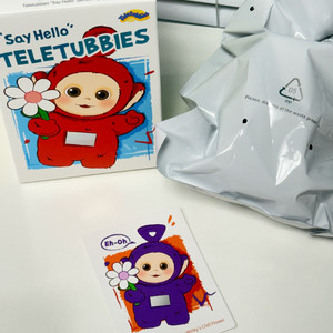 팝마트 텔레토비 보라돌이 꽃 제니 키링 정품 미개봉