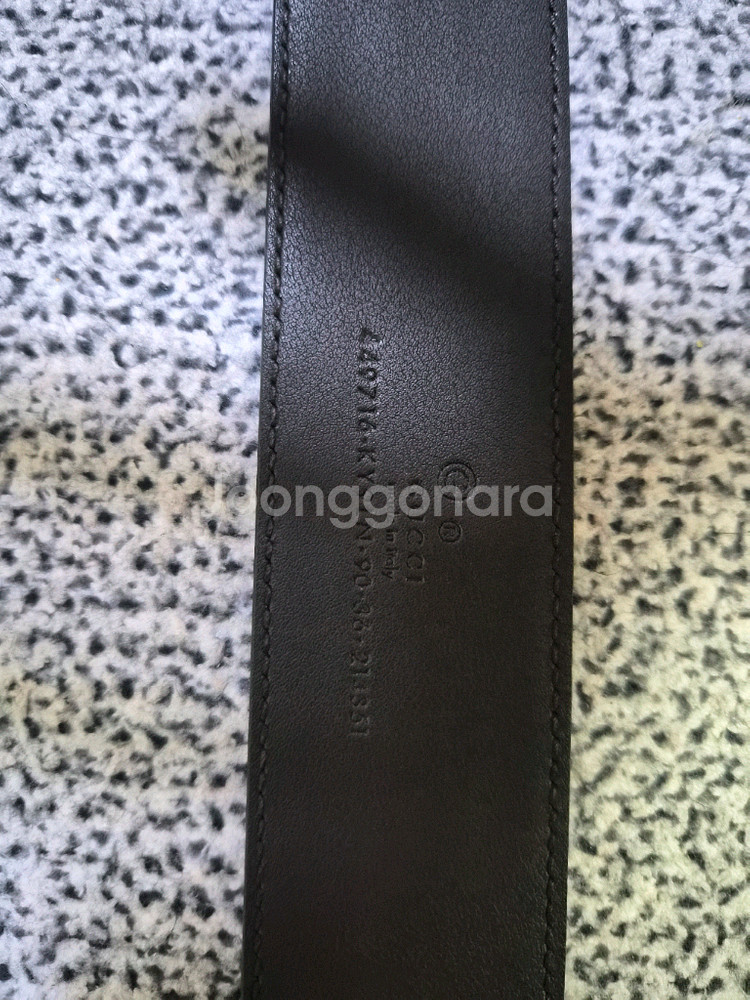 구찌 GG 패턴 레더 벨트--4