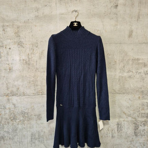 라코스테 네이비 니트 원피스