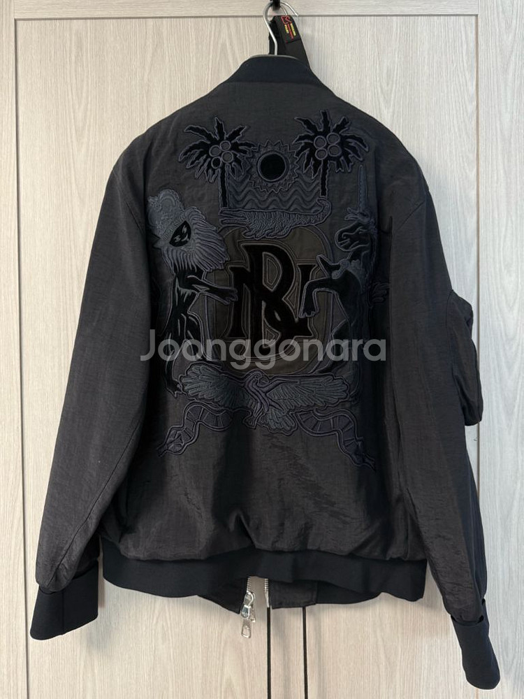 [M] 닐바렛 남성 진네이비 봄버 자켓--1