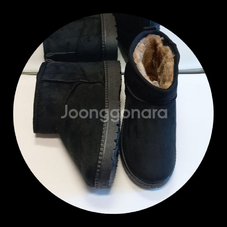 새상품 아동 방한화 털부츠 블랙 195 205--1