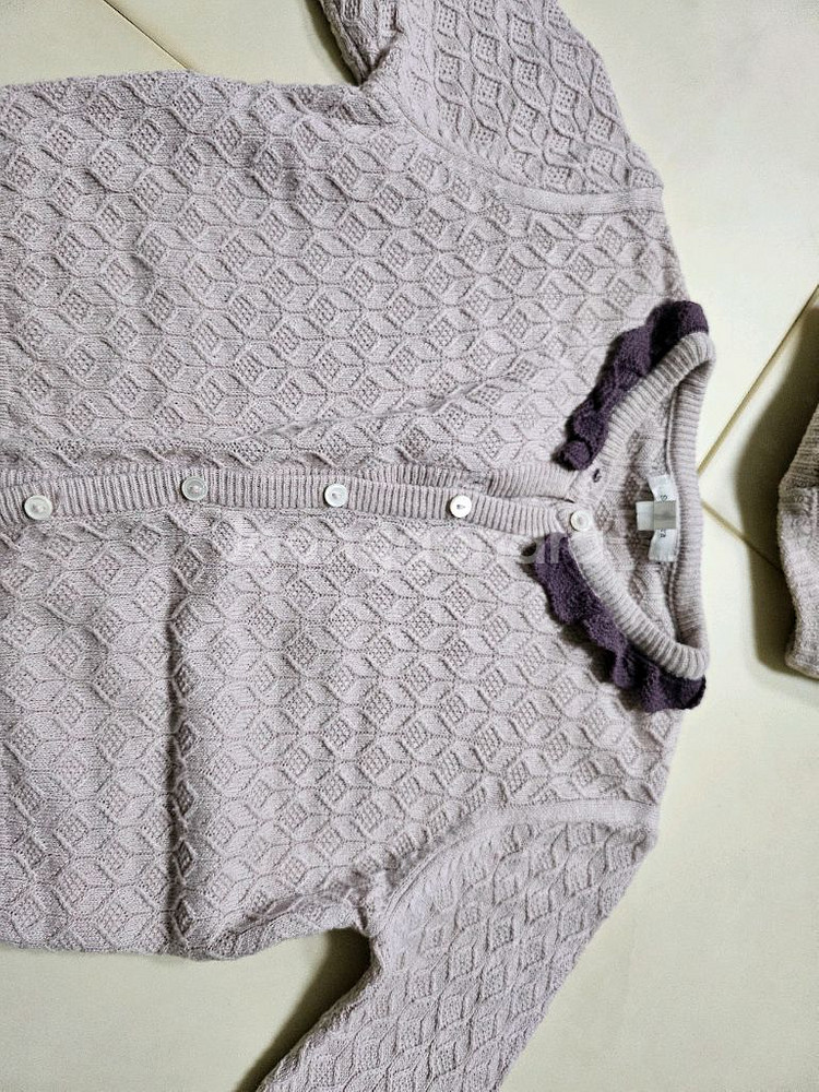 슈슈앤크라 니트가디건 치마 세트--0