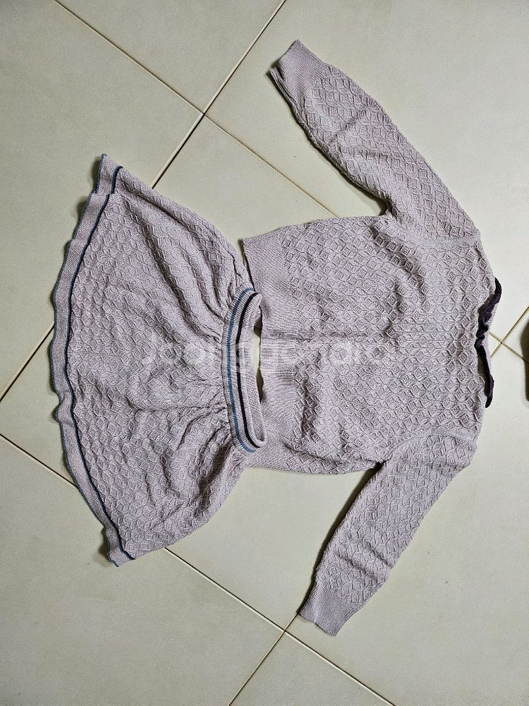 슈슈앤크라 니트가디건 치마 세트--9