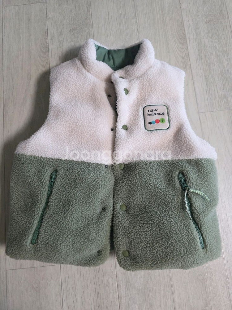 뉴발란스키즈 리버서블 조끼패딩100--0