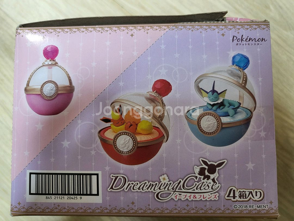 포켓몬 리멘트 이브이 드리밍 케이스 4종 세트--2