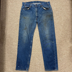 리바이스 20505 0217 80s USA 오렌지탭 빈티지 구제 청바지 (38x32, 실측 별도 기재)