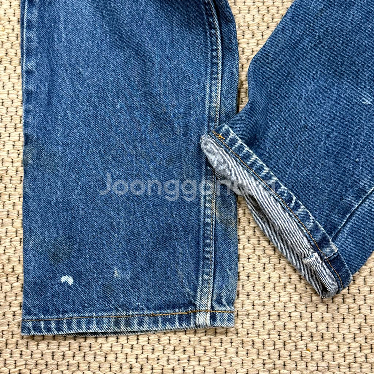리바이스 20505 0217 80s USA 오렌지탭 빈티지 구제 청바지 (38x32, 실측 별도 기재)--3