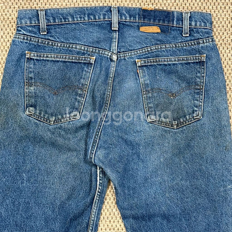 리바이스 20505 0217 80s USA 오렌지탭 빈티지 구제 청바지 (38x32, 실측 별도 기재)--5