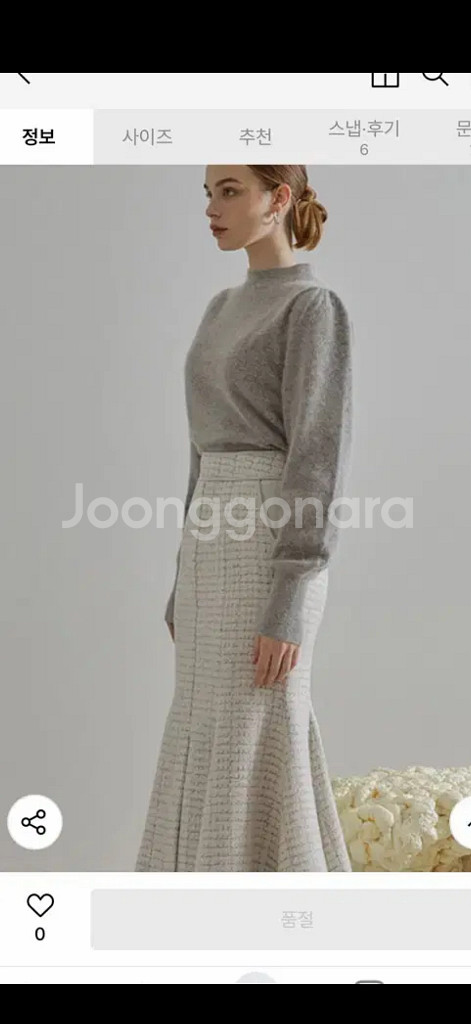 에트몽 퍼프 슬리브 니트 라쿤털니트 그레이니트--4