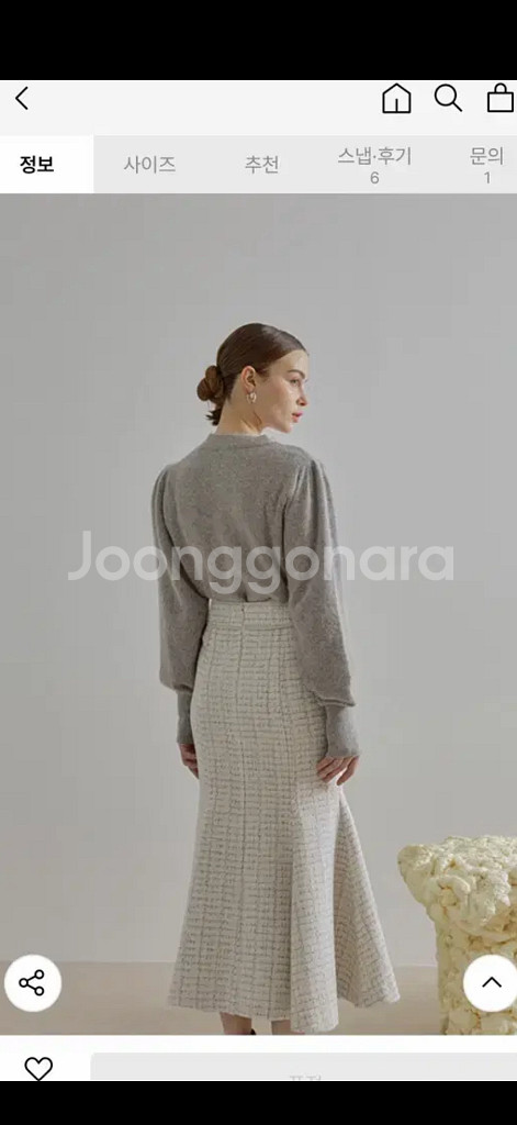 에트몽 퍼프 슬리브 니트 라쿤털니트 그레이니트--5