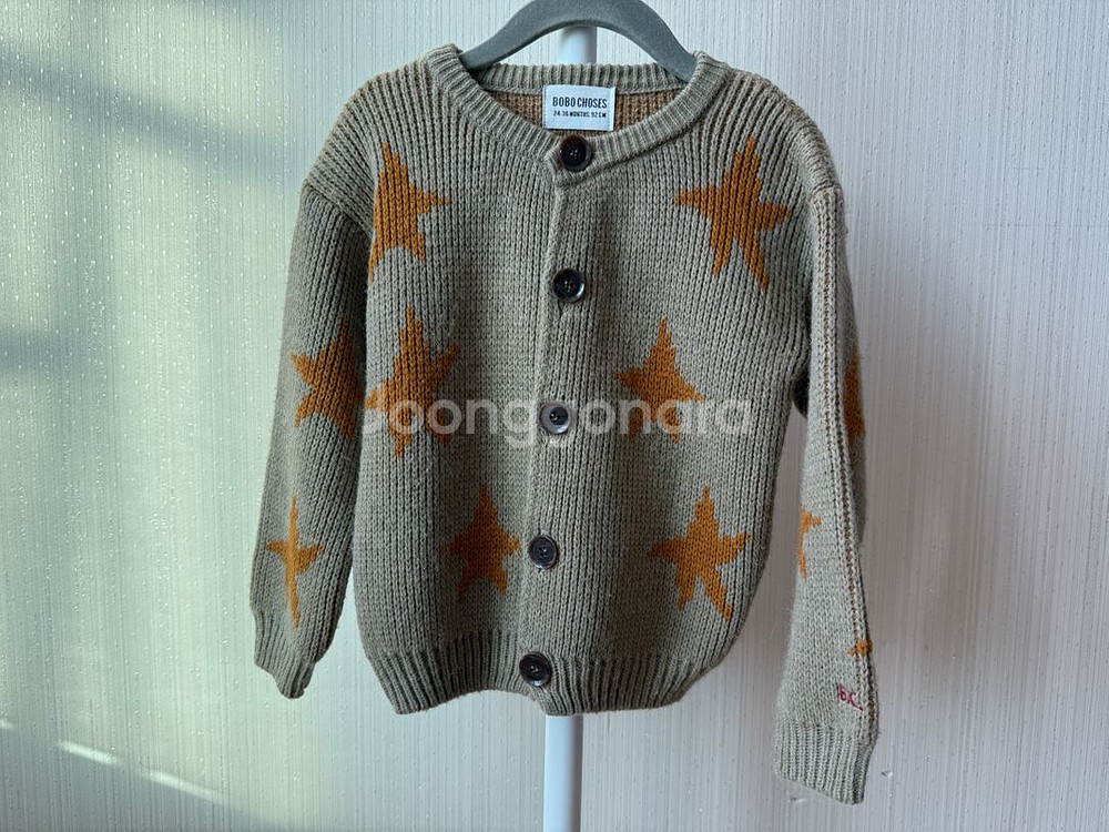 보보쇼즈 별 니트 가디건 24-36m 92cm--0