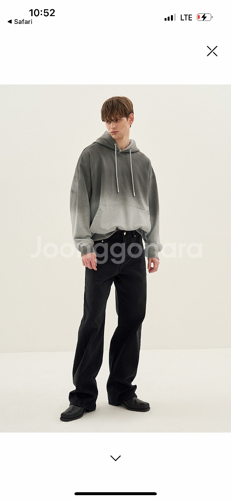 시스템옴므 트위스트 심 와이드 블랙 데님 팬츠 24ss--0