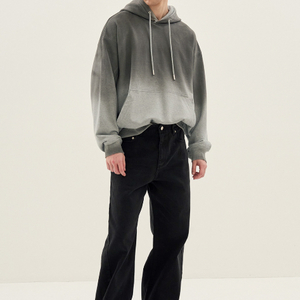 시스템옴므 트위스트 심 와이드 블랙 데님 팬츠 24ss