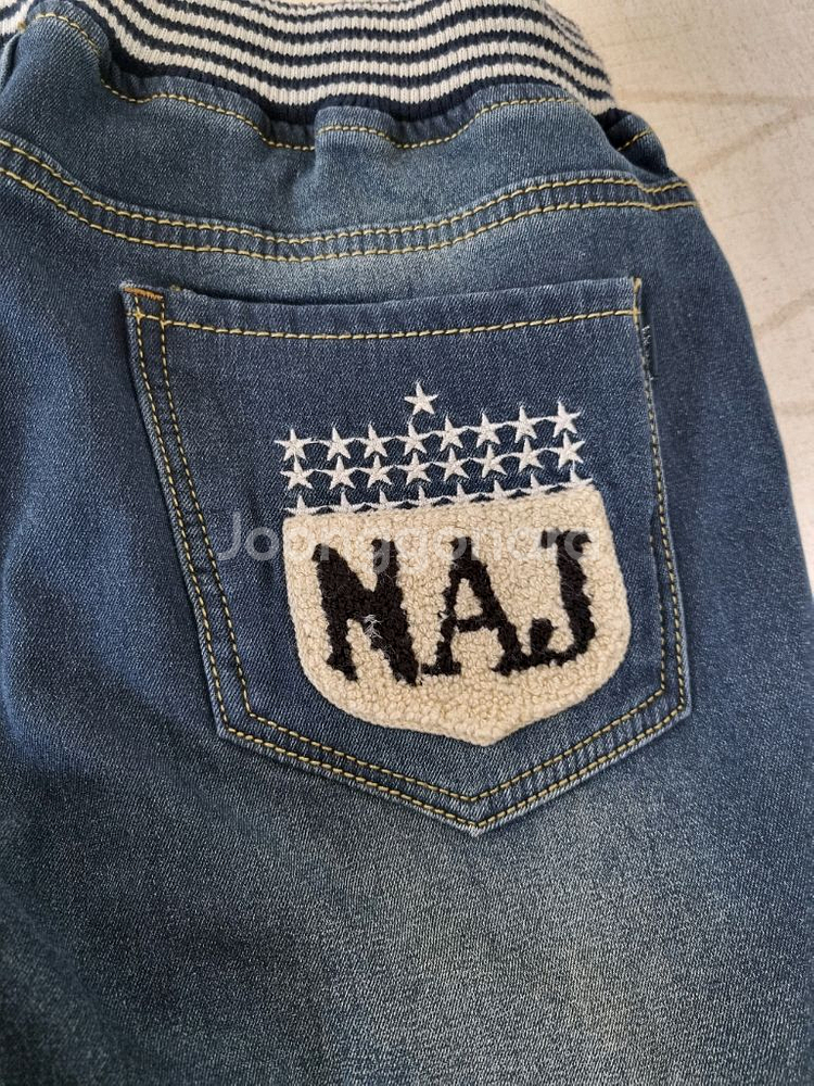 나나진 허리밴딩 기모청바지. S--3