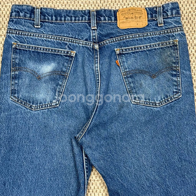 리바이스 20517 0217 80s USA 오렌지탭 빈티지 구제 부츠컷 (38x32, 실측 별도 기재)--4