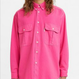 리바이스 LVC 다이아몬드라벨 핫핑크 트윌셔츠