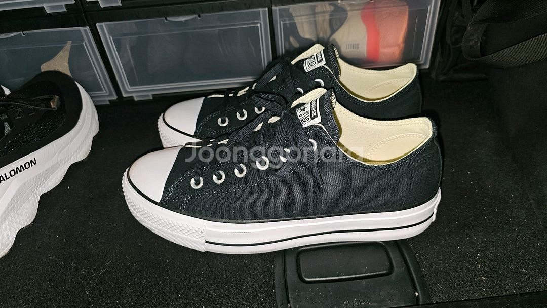 컨버스 척테일러 올스타 리프트 560250C 블랙 로우탑 270--4