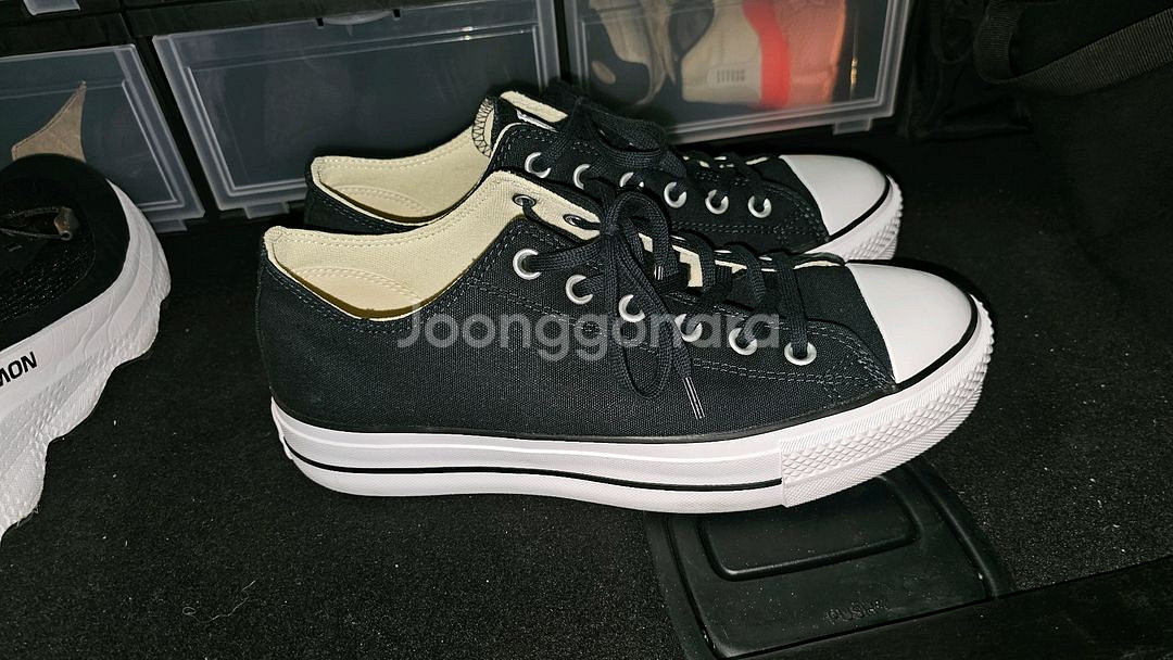 컨버스 척테일러 올스타 리프트 560250C 블랙 로우탑 270--5