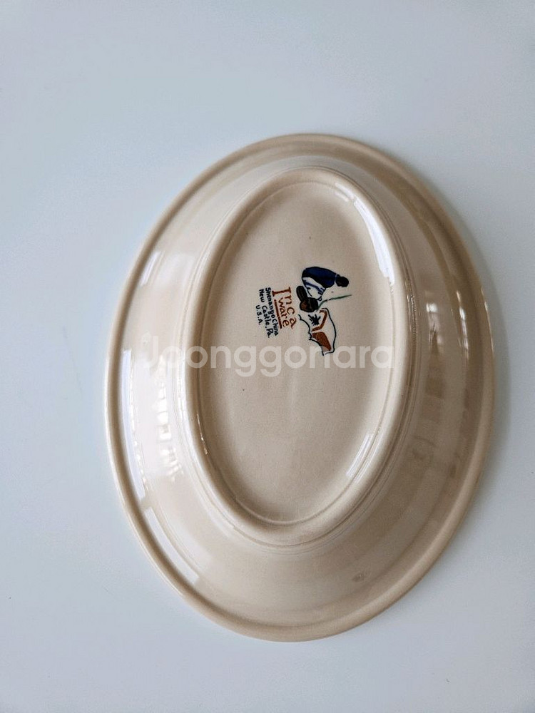 미국 빈티지 오벌 그릇--2