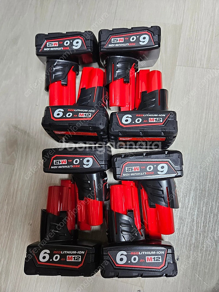 밀워키 m12 6ah 미사용 정품배터리2개--2