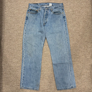 리바이스 501 00s Y2K levis 빈티지 구제 청바지 연청 워싱